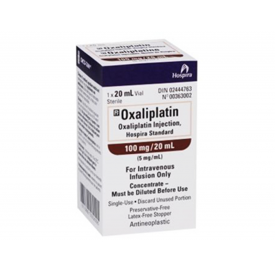 OXALIPLATIN HOSPIRA 100 MG / 20 ML ( OXALIPLATIN ) CONCENTRATE FOR DILUTION FOR IV INFUSION 20 ML VIAL
